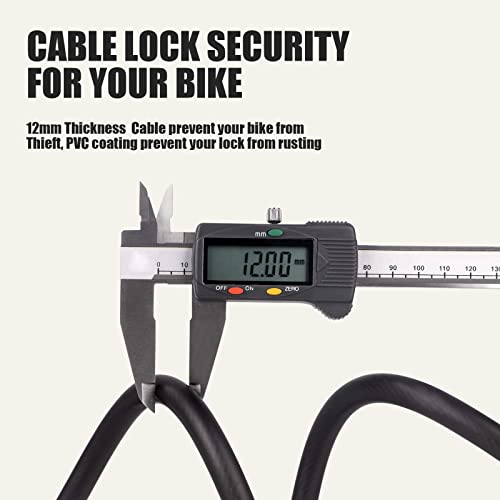BEELORD Anti-Theft Bike Cable Lock with Mounting Bracket
