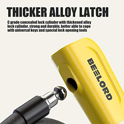 BEELORD Anti-Theft Bike Cable Lock with Mounting Bracket