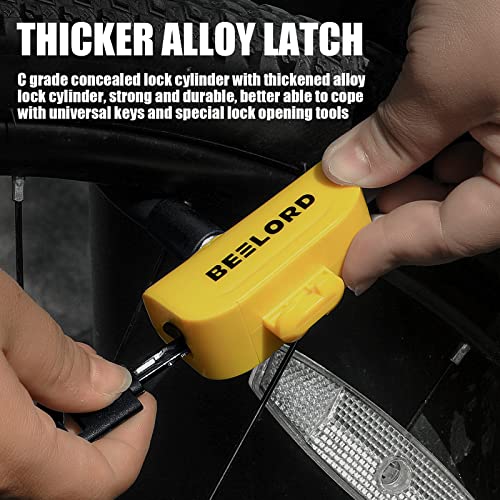 BEELORD Anti-Theft Bike Cable Lock with Mounting Bracket
