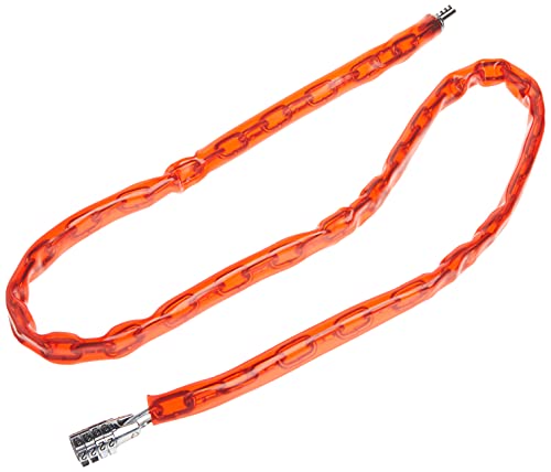 4ft Red Combination Bike Chain Lock
