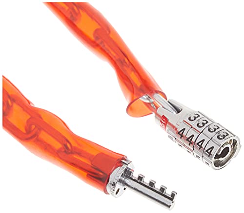 4ft Red Combination Bike Chain Lock