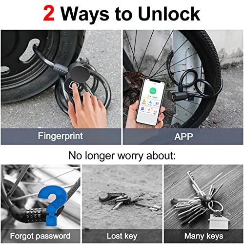 Fingerprint Bike Lock with Smart Bluetooth