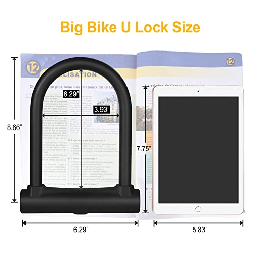 16mm Heavy Duty Bike U Lock with Mounting Bracket