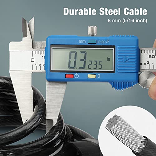 ValueMax 4FT Cable Bike Lock, 4 Digit Resettable Combination Codes, with Secure Mount Bracket, for Bicycle/Scooter/Glass Door