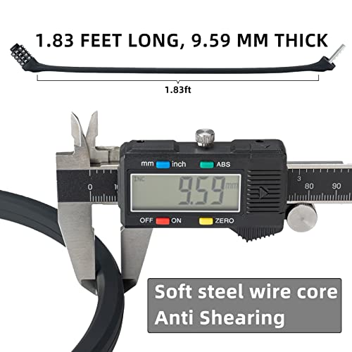 ROCKBROS Bike Lock Cable Locks with Combination Anti Theft 4 Digit Combination Bike Lock Lightweight Bicycle Lock Silicone Cable Lock 1.83 Feet
