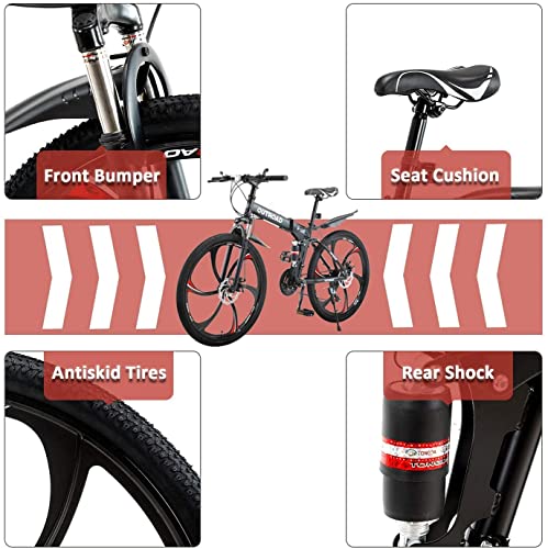 26-Inch Full Suspension Mountain Bike - 21 Speed