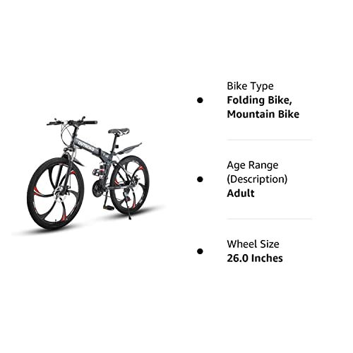 26-Inch Full Suspension Mountain Bike - 21 Speed