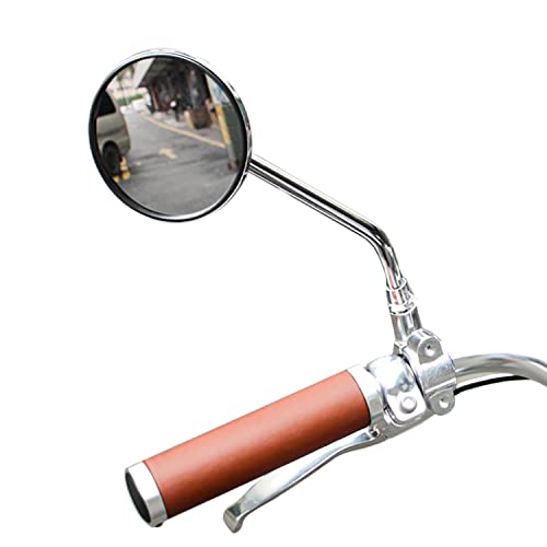 Vintage Metal Bike Mirror for Handlebars - Retro Design