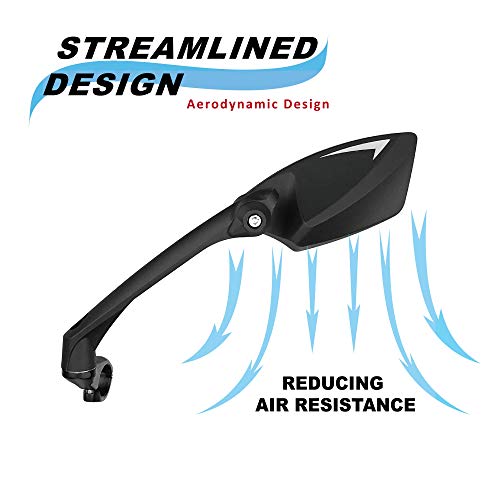 Rotatable Bike Mirror with Scratch-Resistant Glass Lens