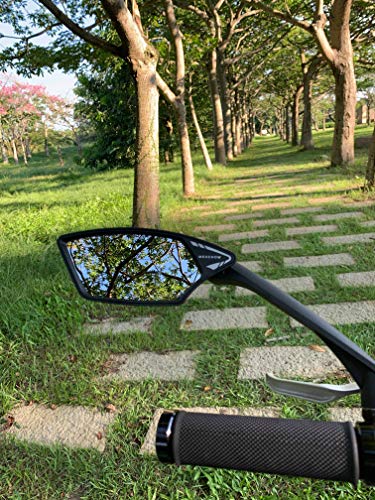 Rotatable Bike Mirror with Scratch-Resistant Glass Lens