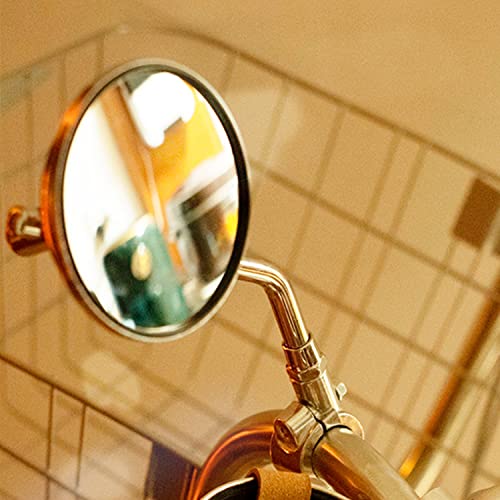 Vintage Metal Bike Mirror for Handlebars - Retro Design