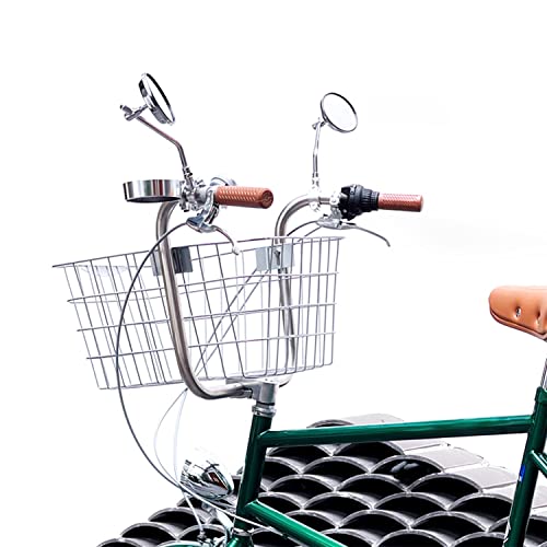 Vintage Metal Bike Mirror for Handlebars - Retro Design