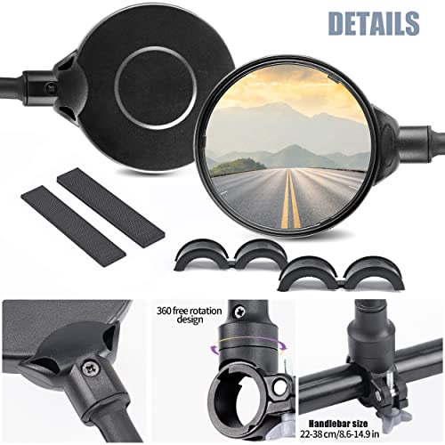 Adjustable bike mirror for electric bicycles