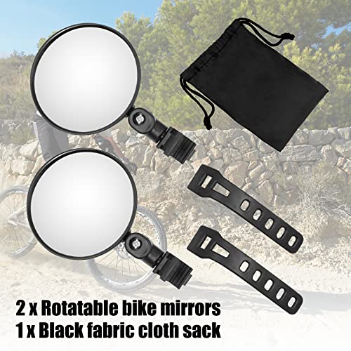 Adjustable Handlebar Bike Rearview Mirrors (2-Pack)