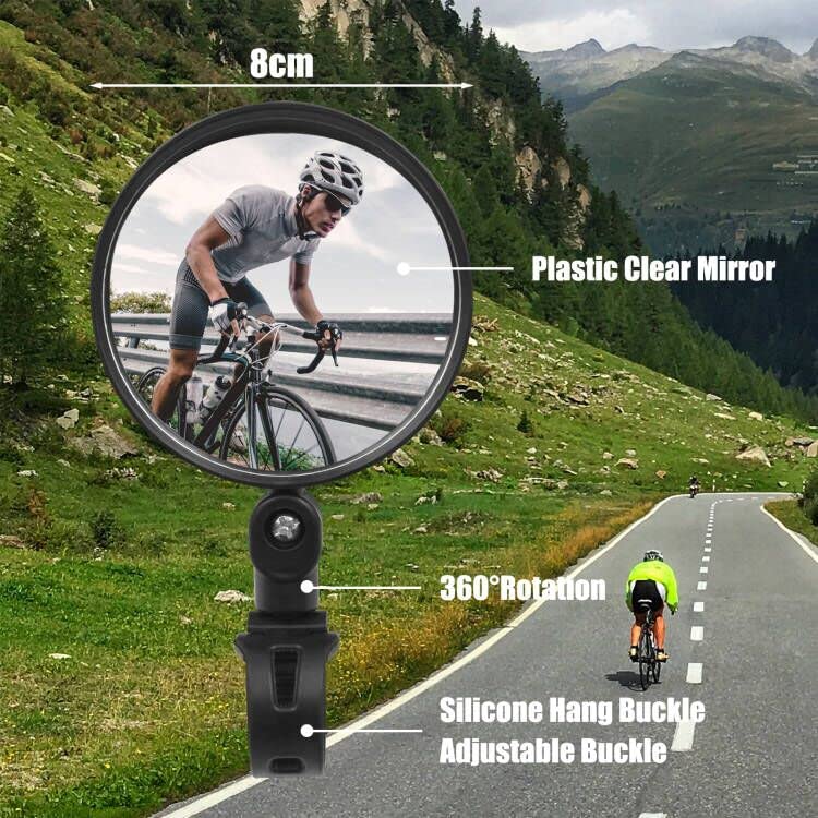 Adjustable Handlebar Bike Rearview Mirrors (2-Pack)