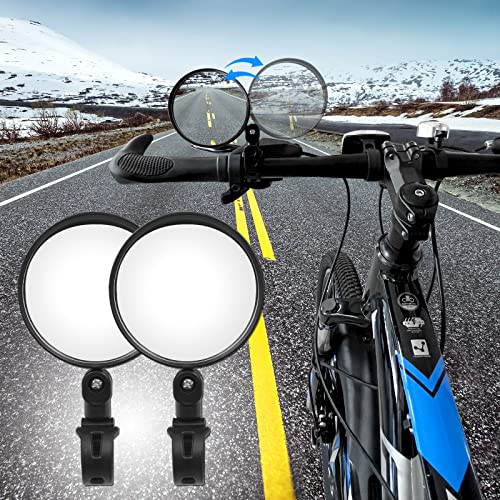 Adjustable Handlebar Bike Rearview Mirrors (2-Pack)