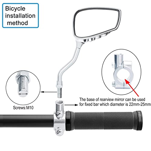 Bicycle Mirror with Multi Angle Adjustment