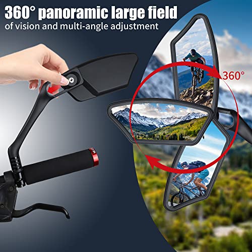 Adjustable HD Glass Rear View Bike Mirror