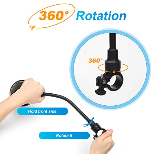 Adjustable Rear View Mirrors for Bicycles - 2 Pack
