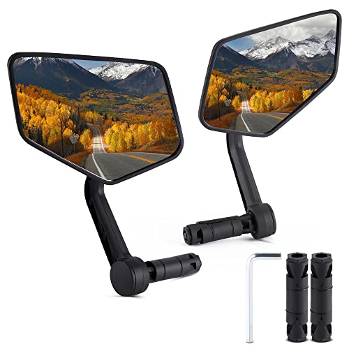 APLSTOW HD Bar End Bike Mirror Pair