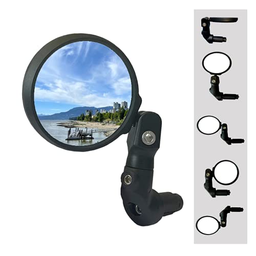 Hafny Multi-Adjustable Bike Mirror - Blast-Resistant Glass