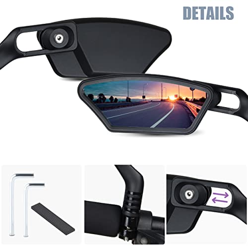 Adjustable HD Glass Rear View Bike Mirror