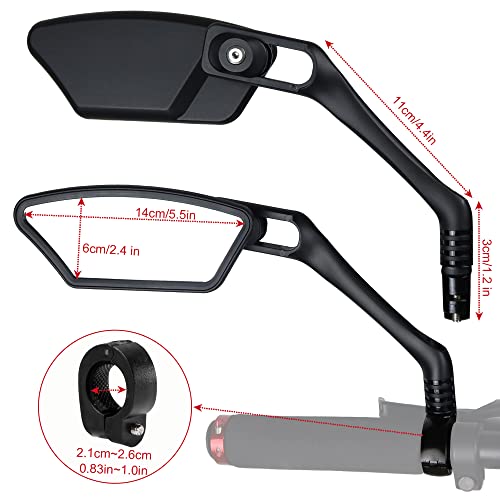 Adjustable HD Glass Rear View Bike Mirror