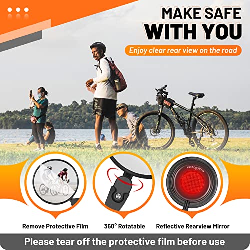 HD Adjustable Rear-View Bike Mirror for Handlebars