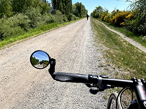 Hafny Multi-Adjustable Bike Mirror - Blast-Resistant Glass