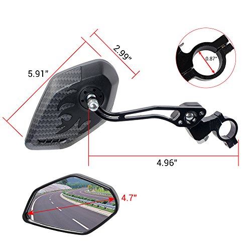 360-Degree Bike Mirrors - 2-Pack for Safety