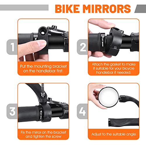 HD Adjustable Rear-View Bike Mirror for Handlebars