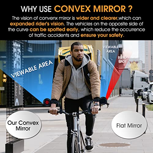 HD Adjustable Rear-View Bike Mirror for Handlebars