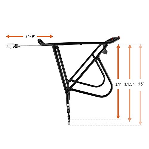 Adjustable Bicycle Touring Carrier with Fender Board