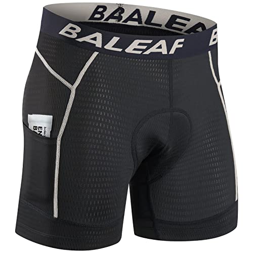 BALEAF Men's 4D Padded Cycling Shorts with Pocket
