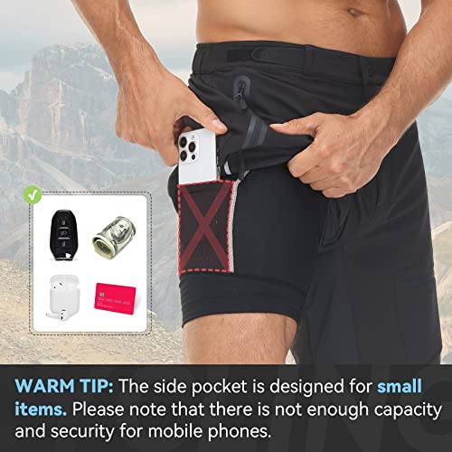 BALEAF Men's 4D Padded Cycling Shorts with Pocket