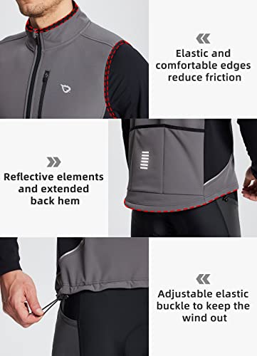 BALEAF Men's Reflective Winter Cycling Vest