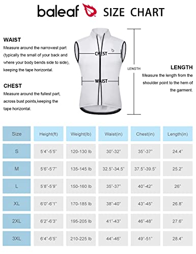 Men's Windproof Cycling Vest with Pockets, White L