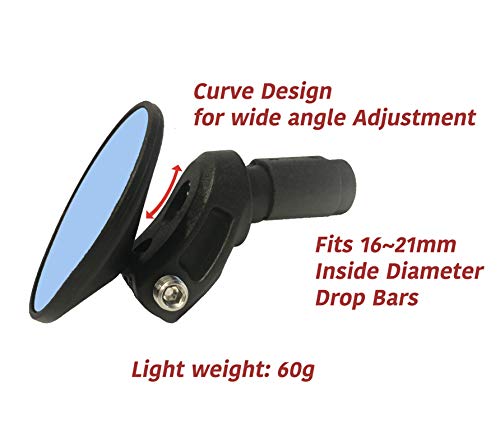 Hafny Drop Bar Bike Mirror - HD Convex