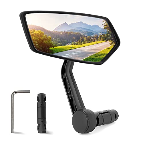 HD Bar End Bicycle Mirror - Multi-Angle Adjustable