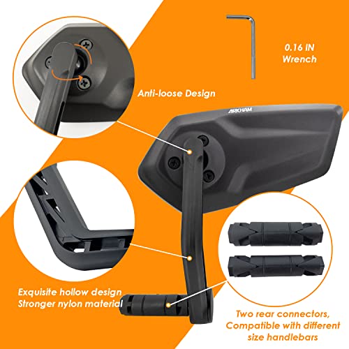 HD Bar End Bicycle Mirror - Multi-Angle Adjustable