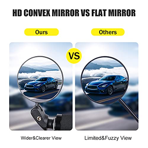 Adjustable Bike Mirrors - 2 Pack