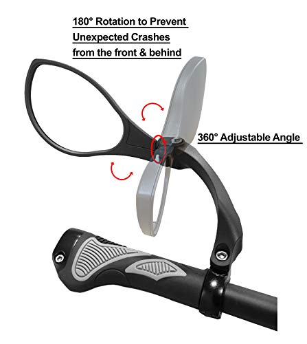 Hafny HD Bike Handlebar Mirror - Adjustable & Rotatable