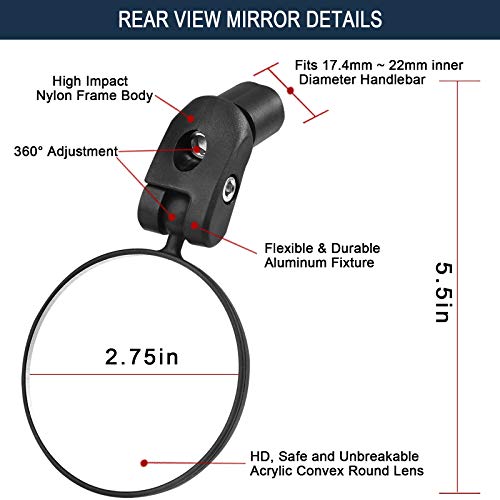 Sanctus 360˚ Road Bike Mirror (2 pcs)