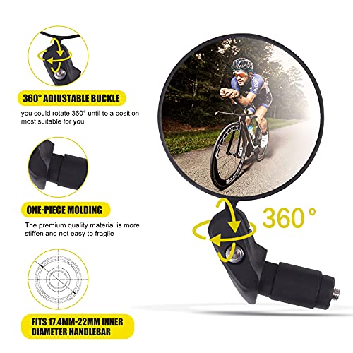 Adjustable Bike Mirrors - 2 Pack