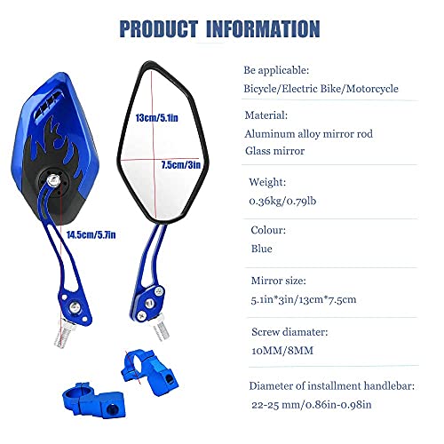 Adjustable Rearview Mirror for Bikes