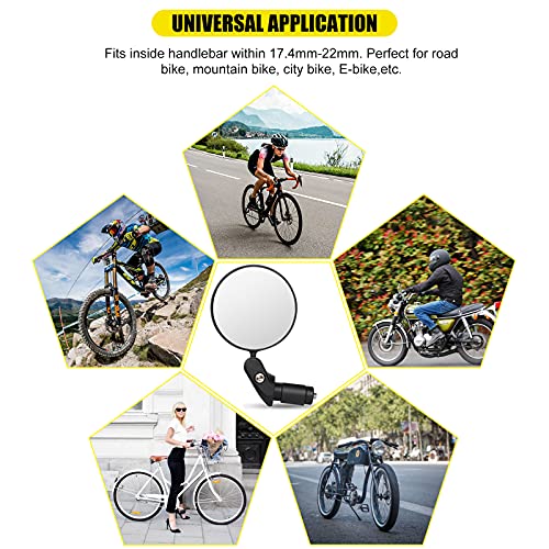 Adjustable Bike Mirrors - 2 Pack