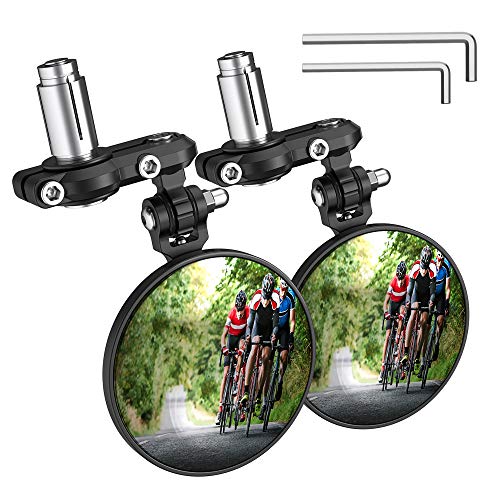 PACEARTH Aluminum Bar End Bike Mirror