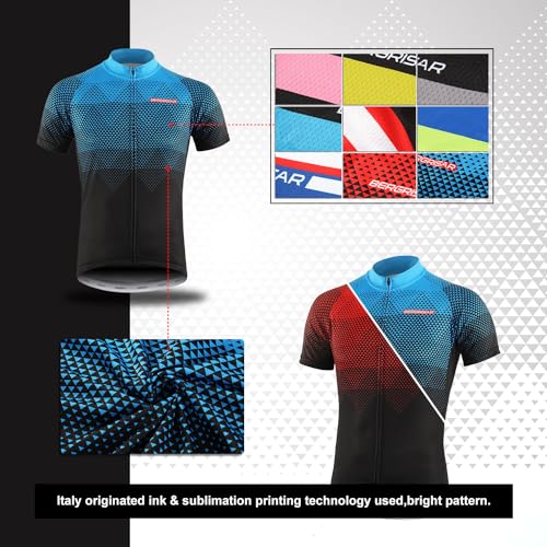 Men's Short Sleeve Cycling Jersey by BERGRISAR