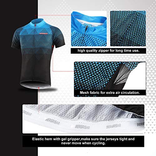 Men's Short Sleeve Cycling Jersey by BERGRISAR