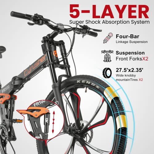 Cyrusher 27-Speed Full Suspension Mountain Bike